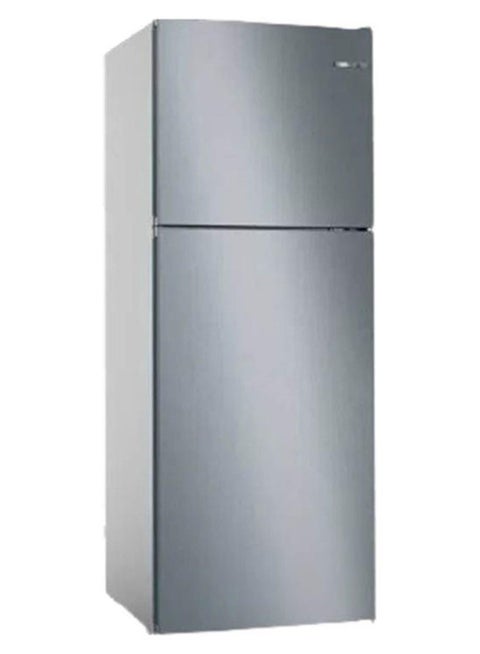 Bosch Series 4 Refrigerator, 453 L with freezer at top 186x70cm Stainless steel, KDN55NL2E8 silver