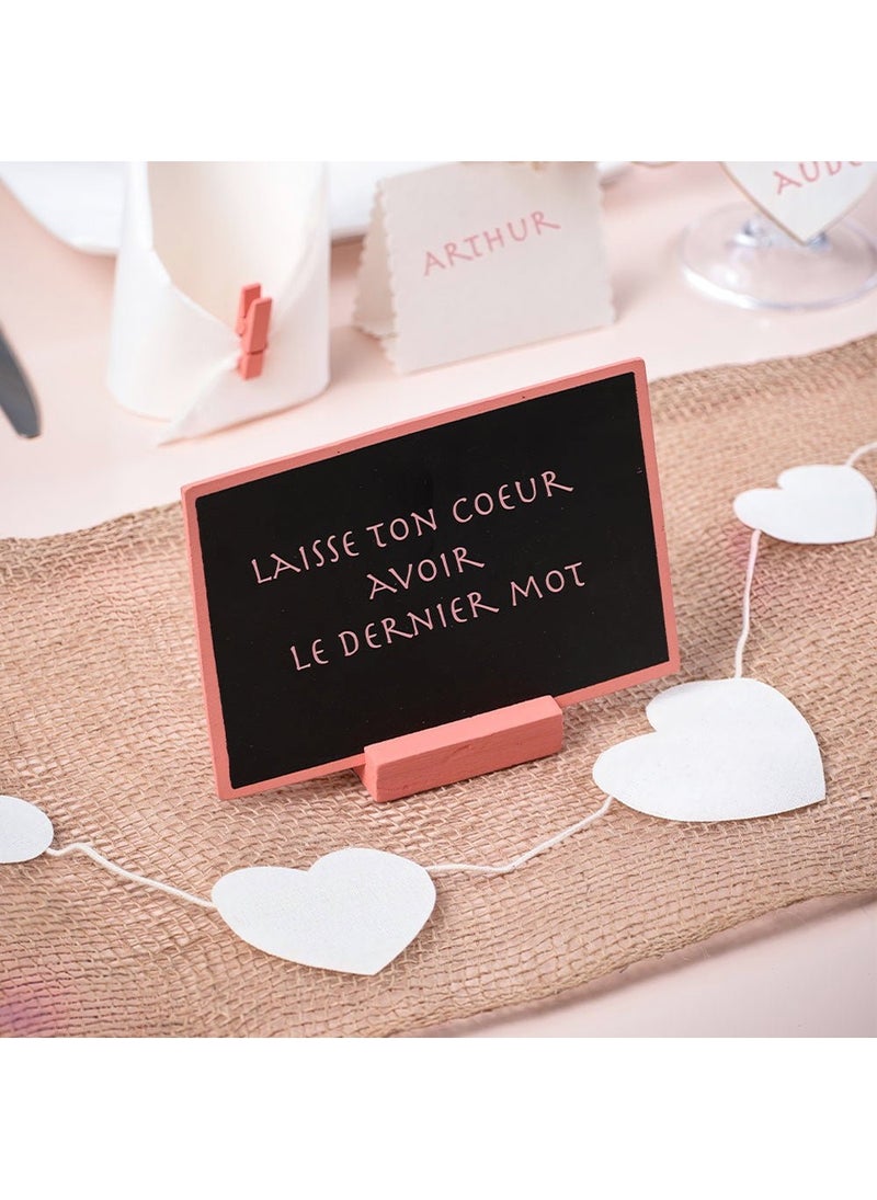 SANTEX Chalkboard Rose Gold Wood 15cm - Image 4