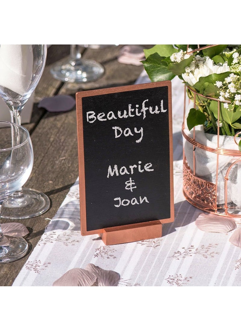 SANTEX Chalkboard Rose Gold Wood 15cm - Image 2