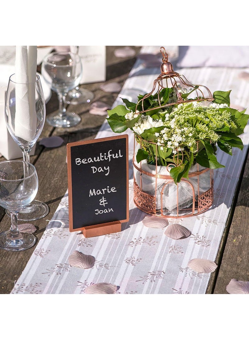 SANTEX Chalkboard Rose Gold Wood 15cm - Image 3