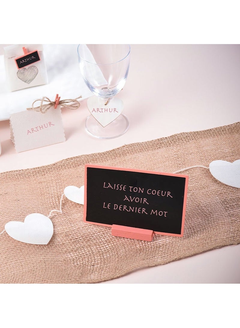 SANTEX Chalkboard Rose Gold Wood 15cm - Image 5