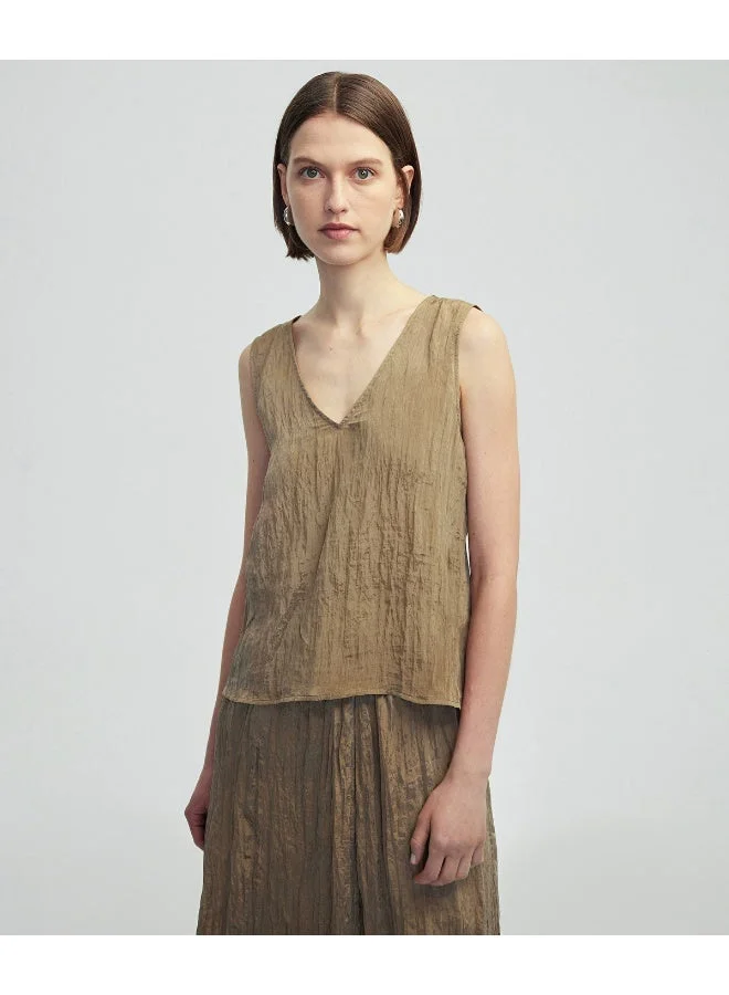 ابيكول بلوزة بتأثير مجعد