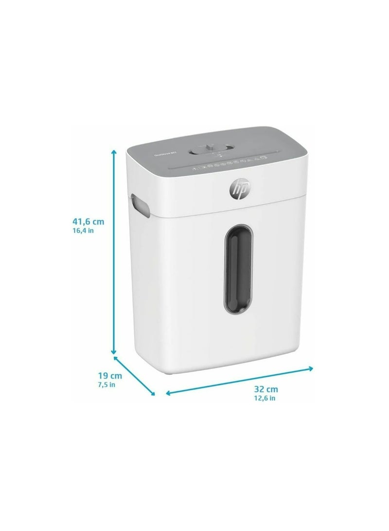 HP OneShred 8cc Shredder, P-4 Safety Level, Cross Cut, 8 Sheets, 2801 white - Image 2