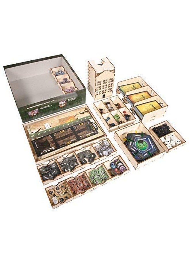 The Broken Token The Broken Token - Betrayal at House on the Hill 2nd ed, 3rd ed, and Baldur's Gate and Expansions Wooden Game Organizer - Wooden Game Organizer Box with Multiple Trays  - Image 2
