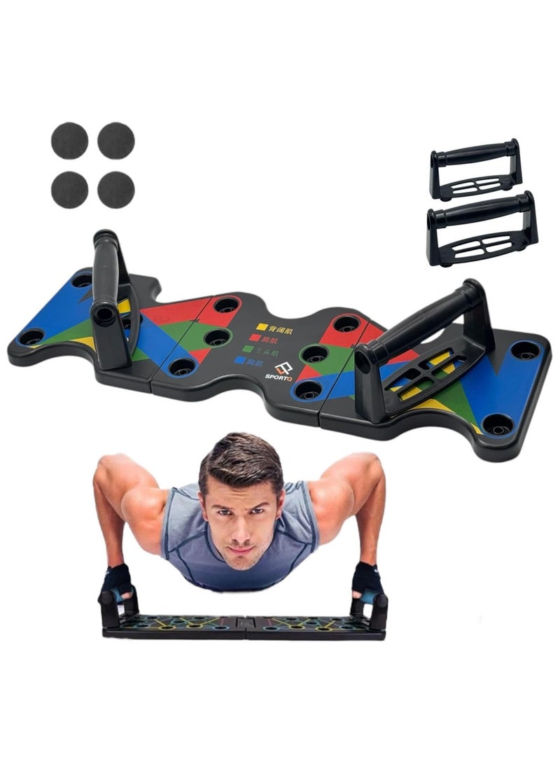 SportQ Push Up Board - Fitness Equipment - Body Building with Strong Grips for Chest, Triceps, Shoulders & Muscle Building - Perfect for Home Gym Workout  - Image 1