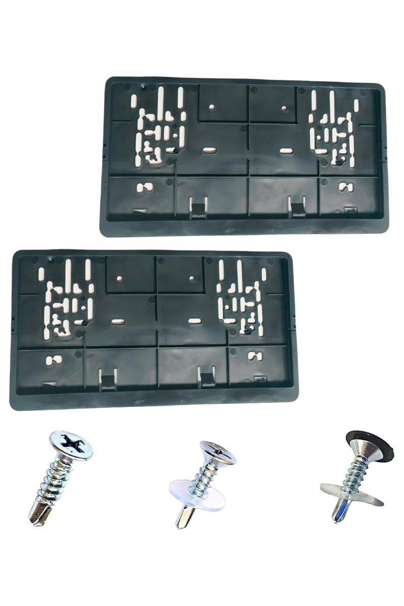 إيتافا إطار لوحة أرقام السيارة القصير – الشارقة | حامل لوحة رقم مع 8 براغي تثبيت | غطاء لوحات فاخر | حماية أمامية وخلفية للسيارات – لإمارة الشارقة - Image 2