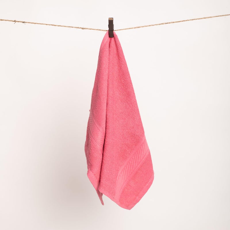 Furnofy 450 GSM Hand Towel Set of 3 Soft, Absorbent & Quick Dry Towel for Gym, Home, Kitchen, Pool, Travel - (40x60 cm, Pink) - Image 2