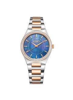 ECSTACY Ecstacy Women's VJ21 Movement Watch, Analog Display and Stainless Steel Strap - E23507-KBKMN, Two Tone Rose Gold  - Image 1