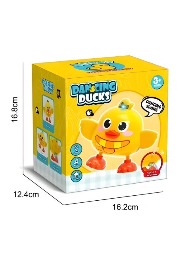 DAT Dancing Duck Toy with Light and Joyful Music, Swing Dance Walking Action, 16.2 cm x 12.4 cm x 16.8 cm Box, Yellow, Interactive Play Toy for Kids 3+ - Image 2