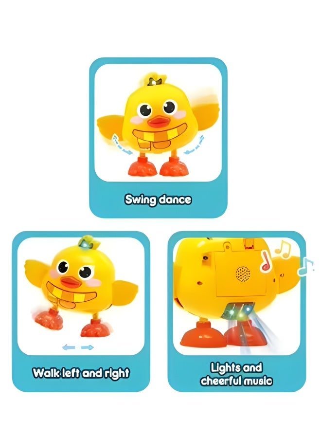 DAT Dancing Duck Toy with Light and Joyful Music, Swing Dance Walking Action, 16.2 cm x 12.4 cm x 16.8 cm Box, Yellow, Interactive Play Toy for Kids 3+ - Image 4