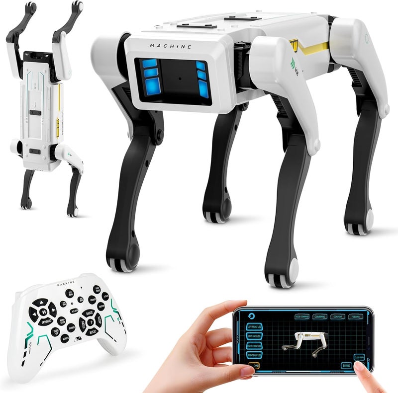 GENNEXT Interactive Smart Robot Dog Toy with Voice Control and App Programming Dancing Walking and Learning Modes for Kids - Image 1