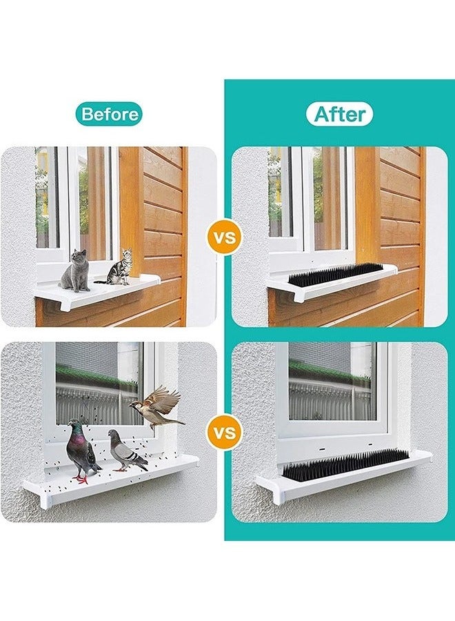 منزل الغابة مسامير الطيور ، 20 عبوة من أظافر الطيور للطيور والحمام والسناجب والقطط والأظافر الدفاعية للطيور في الهواء الطلق ، وإبعاد الطيور ، ومسامير السياج البلاستيكية للدرابزين والأسقف (أسود) - Image 5