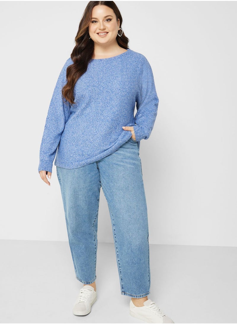 Vero Moda Curve - Boat Neck Sweater - Image 1