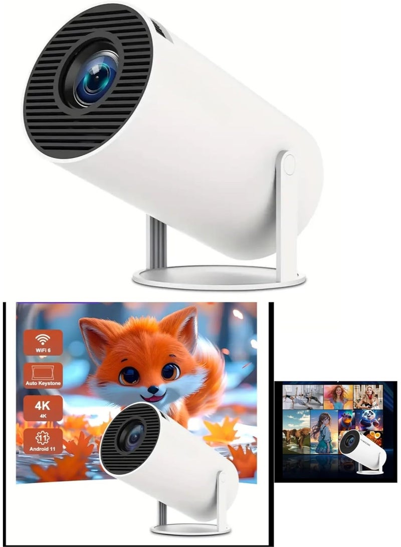 HS Hifi Speaker LCD Projector Support HD 1080P 4K  Lumen Smart Projector with Wifi Bluetooth 5.0 11 Portable Mobile Home Theater Suitable for Games Office Movies - Image 4