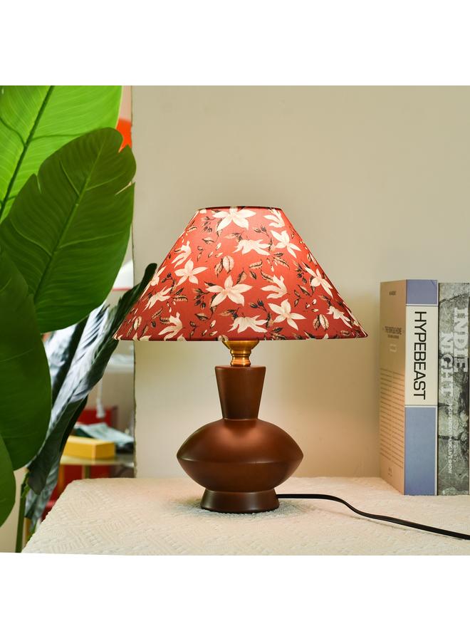 Bluejw New Shanghai Style Retro Style Table Lamp Bedroom French Middle Ancient Printed Design Living Room Side Cabinet Decorative Solid Wood Bedside Lamp - Image 3