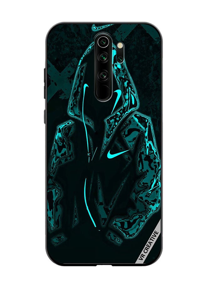 VR CREATIVE Protective Case Cover For Xiaomi Redmi Note 8 Pro Mask Guy In Green Jacket Design Multicolour - Image 1