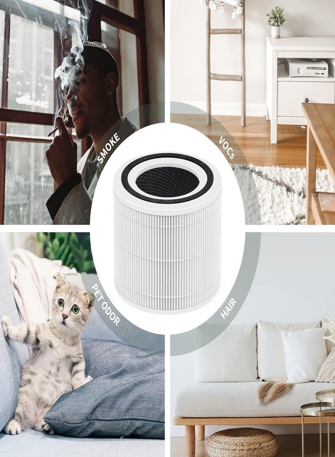 FilledwithLove Core 300 Core 300s Filter Compatible with LEVOIT Core 300 and Core 300S VortexAir Air Purifier, Core 300-RF and Core P350 3-in-1 Hepa Filter, Part No. Core 300-RF and Core P350-RF, 2 Pack yellow - Image 4