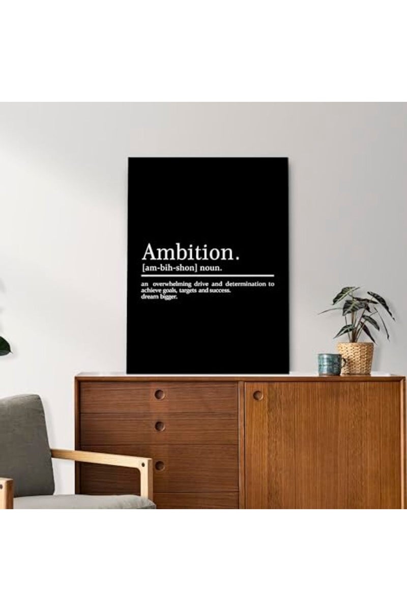 KAWAHONE Ambition Poster - Inspirational Positive Quote Wall Decor - Image 4