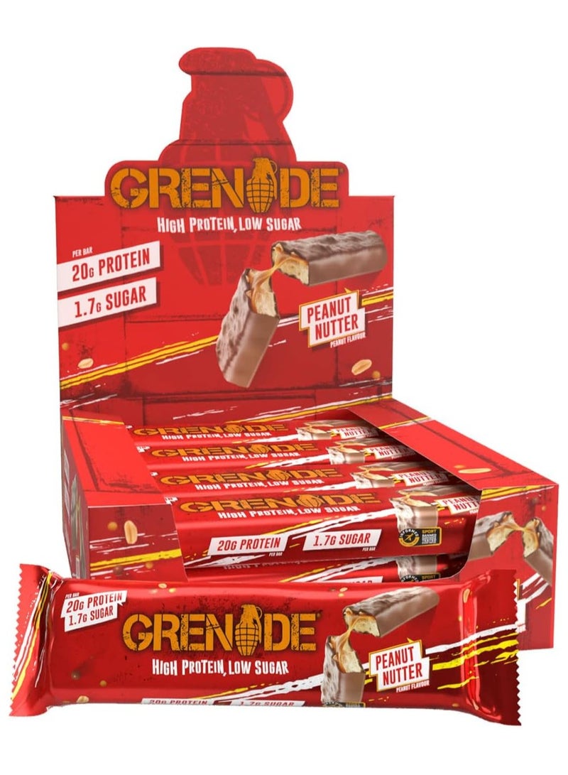 Grenade High Protein Bar Peanut Nutter Pack of 12 - Image 1
