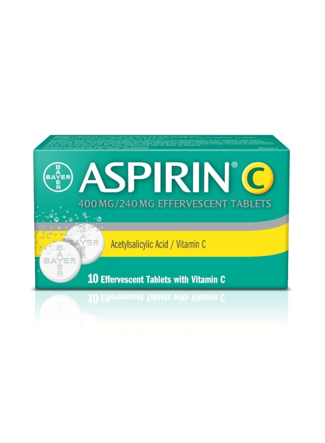BAYER Aspirin C Effervescent Tabs 10's