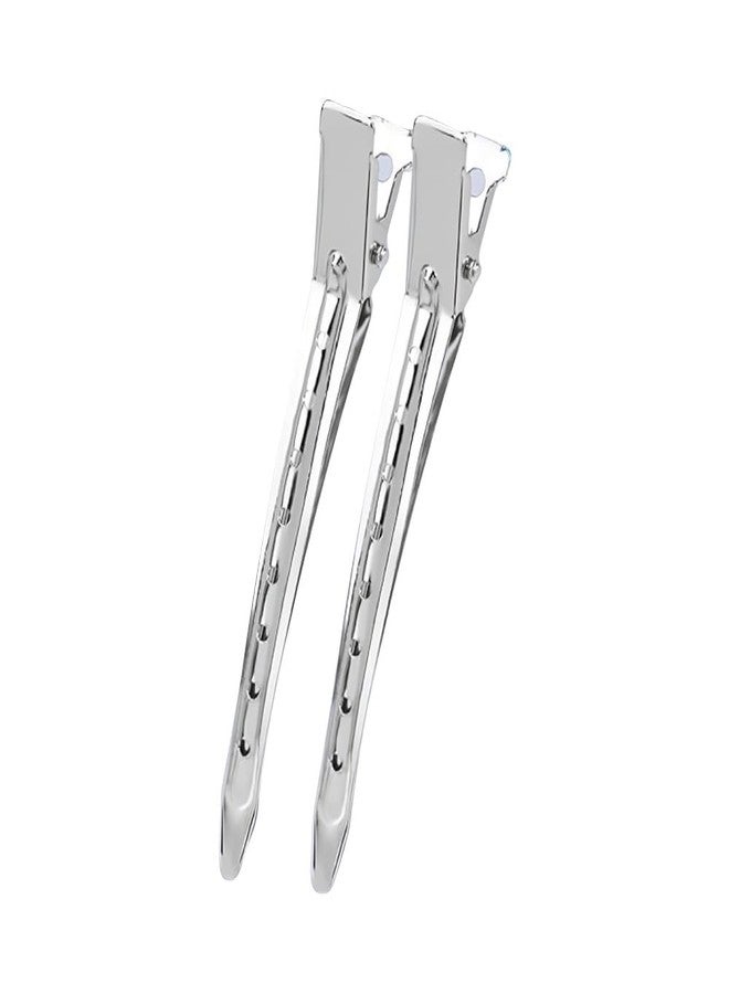 VIVIAN Steel section Clip For Hair Section & Partition For Hair Cut Salon Use Hair styling Clip PACK OF 12PC - Image 2