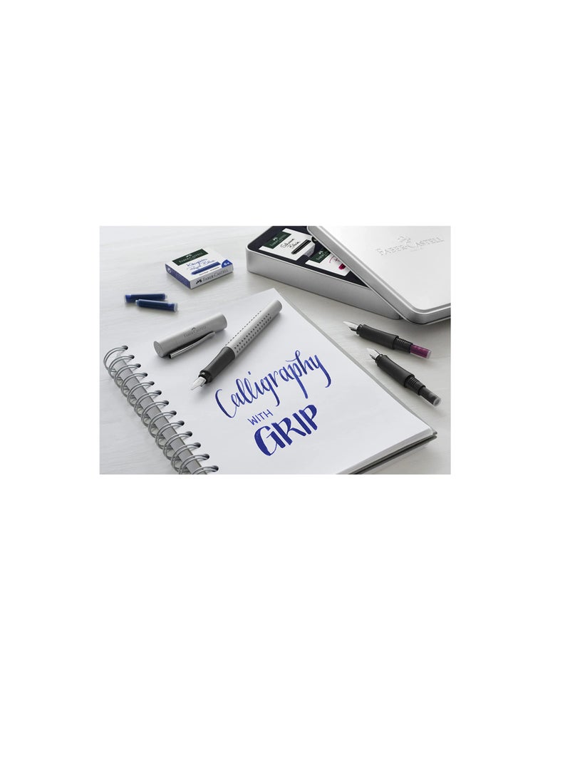 FABER-CASTELL Faber-Castell Ink Cartridge Packet Of 6X10Pc Blue, Standard, Blue Erasable,For Fountain Pens With A Standard Cartridge System Quality Ink Made In Germany, 185506  - Image 4