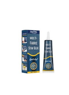 JUE-FISH Multi-Fabric Sew Glue, Fabric Glue Permanent Clear Washable For Patches Drying Waterproof Adhesive All Fabrics, Clothes, Cotton  - Image 5