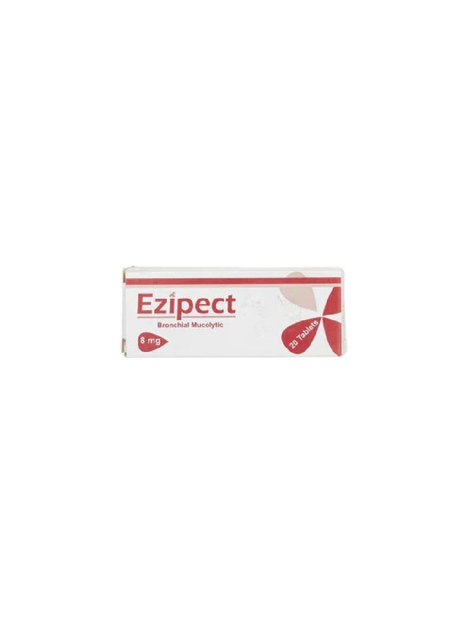 KSP EZIPECT BRONCHIAL MUCOLYTIC 8 MG TABLETS 20