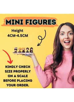 Blue Aura Blue Aura Demon Slayer Action Figures Set of 5 Height-5cm Tanjiro Nezuko Rengoku Inosuke & Zenitsu Multicolour PVC | Demon Mini  - Image 2