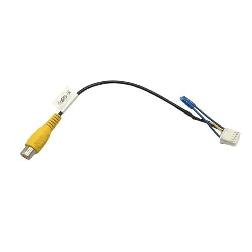 Bstenky 10 Pin Backup Camera Cable Wiring Harness Adapter Connector Video Input Aftermarket Radio Compatiable with Android Car Stereo RCA Wiring Harness Connector - Image 1