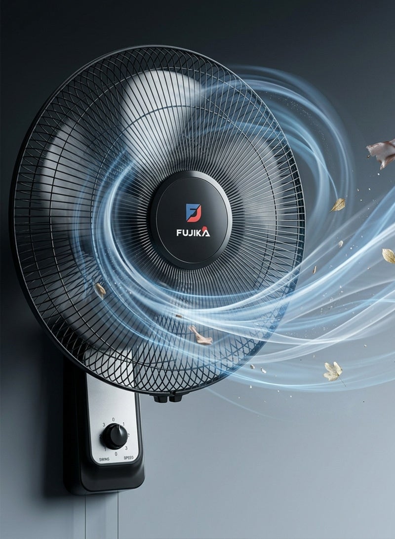 FUJIKA 16-inch Wall Fan – 3 Speeds – 70W Power – FJK-40KZF - Image 3