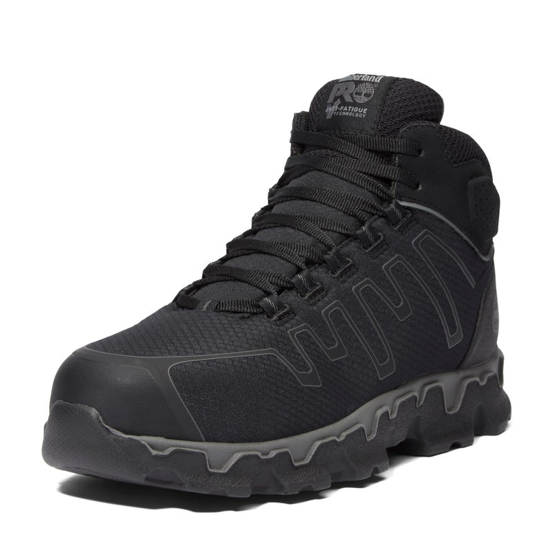 Timberland PRO Mens Powertrain Sport Mid Alloy Safety Toe Industrial Ahletic Work Shoe BlackGrey2024 New 11 - Image 2