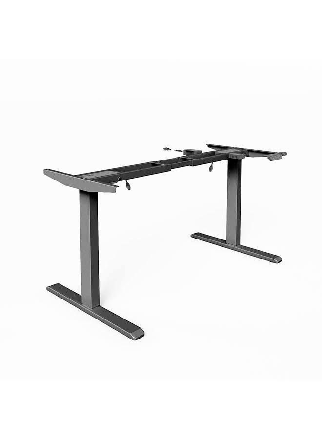 Sky Land Electric Height-Adjustable Standing Desk Frame, Ergonomic Sit-Stand Workstation, Customizable Height, Dual Motor Design, Smart Controller for Home & Office, Black (Frame Only) - Image 1
