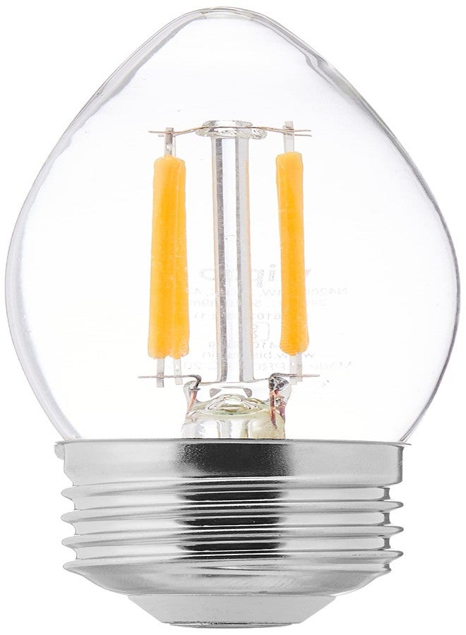 Wipro Garnet 4 W E27 Base Candle Filament Bulb | Warm White (2700K) | Pack of 4 | Clear Optics for Sparkling Effect | LED Filament Bulb for Home, Office, chandellior, Decorative lamp Shade - Image 1