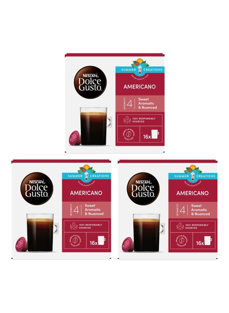 Nescafé Dolce Gusto Americano 16 Count 10grams pack of 3