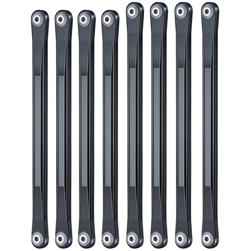 JGGZONE 8pcs Aluminum Alloy Chassis Linkage Rod Set Upper Lower Suspension Links for 18 LOSI LMT RC Crawler Car Pull Rod Link Linkage Tie Rod Kit Upgrade Parts Accessories - Image 3
