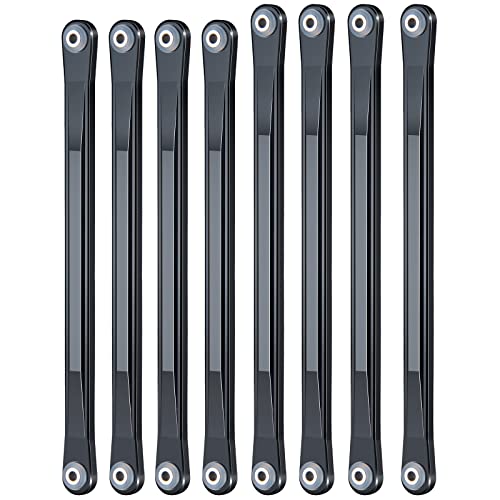 JGGZONE 8pcs Aluminum Alloy Chassis Linkage Rod Set Upper Lower Suspension Links for 18 LOSI LMT RC Crawler Car Pull Rod Link Linkage Tie Rod Kit Upgrade Parts Accessories - Image 1