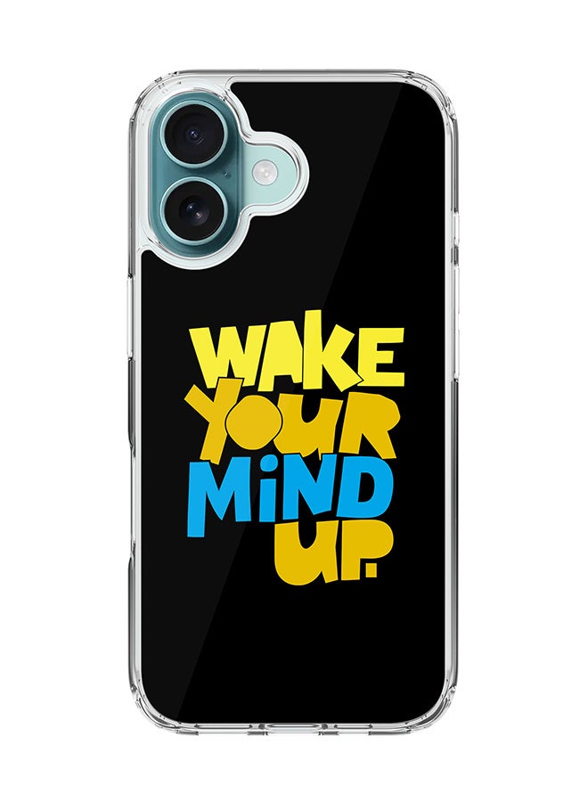 Stylizedd For iPhone 16 Case [Compatible with MagSafe] Slim Magnetic cover Clear Phone Case - Wake your mind up - Image 1