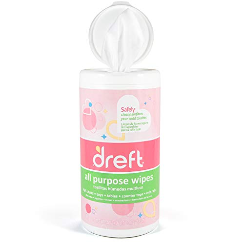 Dreft Multi-Surface All-Purpose Gentle Cleaning Wipes for Baby Toys, Car Seat, High Chair & More, 70 Count, Pack of 2 - Image 2