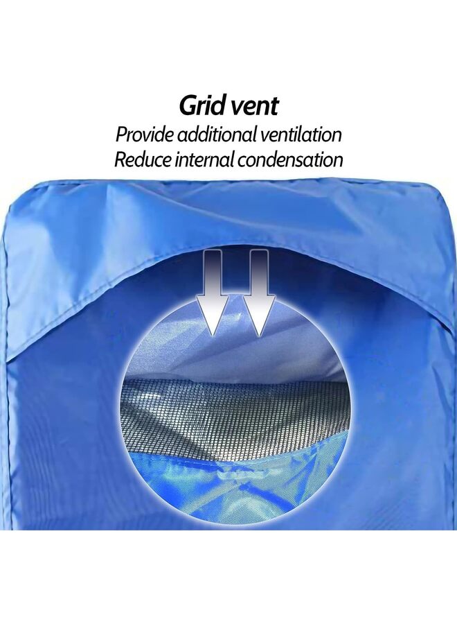 Generic Outboard Motor Cover - Waterproofly 600D Heavy Duty Boat Engine Hood Covers - Fit for Motor 25-50 HP, (Blue)  - Image 3
