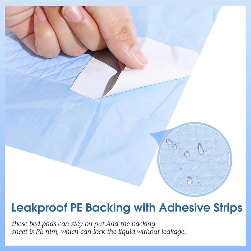Tinkle Med-Maxsorb Baby Underpads/Changing Pads Disposable sheet, Reusable Portable Diaper Changing Mats, Dry sheet/Mats for Newborn, Water Proof Bed Protector, 60x90cm, 12 Count, with Adhesive Strips - Image 3