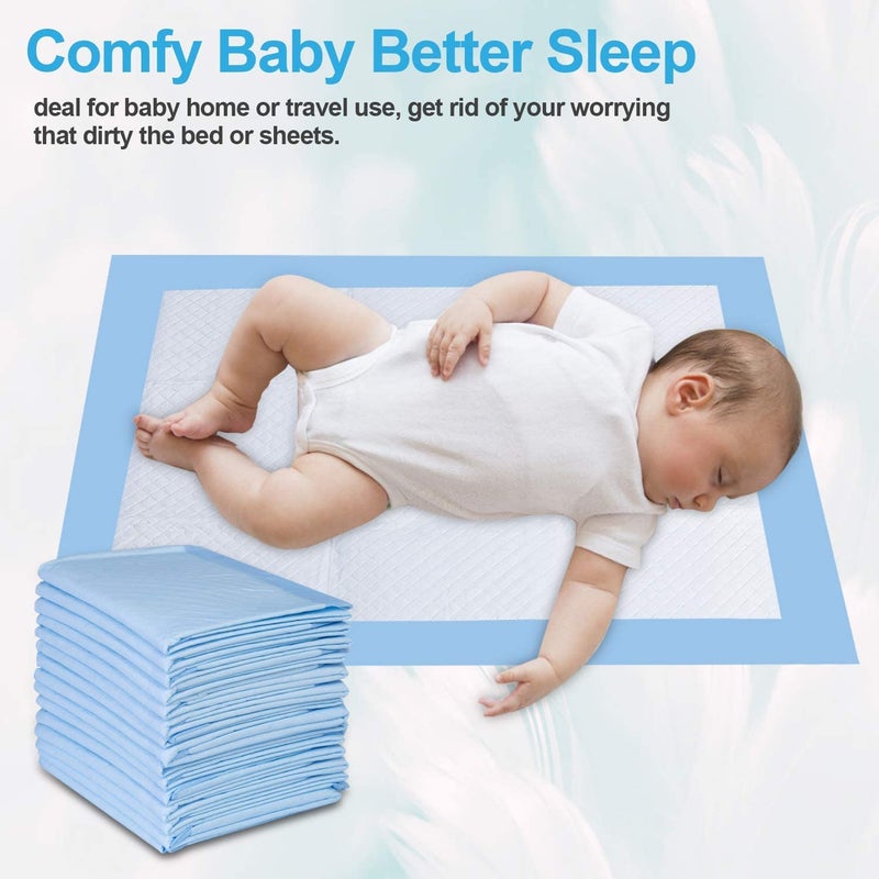 Tinkle Med-Maxsorb Baby Underpads/Changing Pads Disposable sheet, Reusable Portable Diaper Changing Mats, Dry sheet/Mats for Newborn, Water Proof Bed Protector, 60x90cm, 12 Count, with Adhesive Strips - Image 4