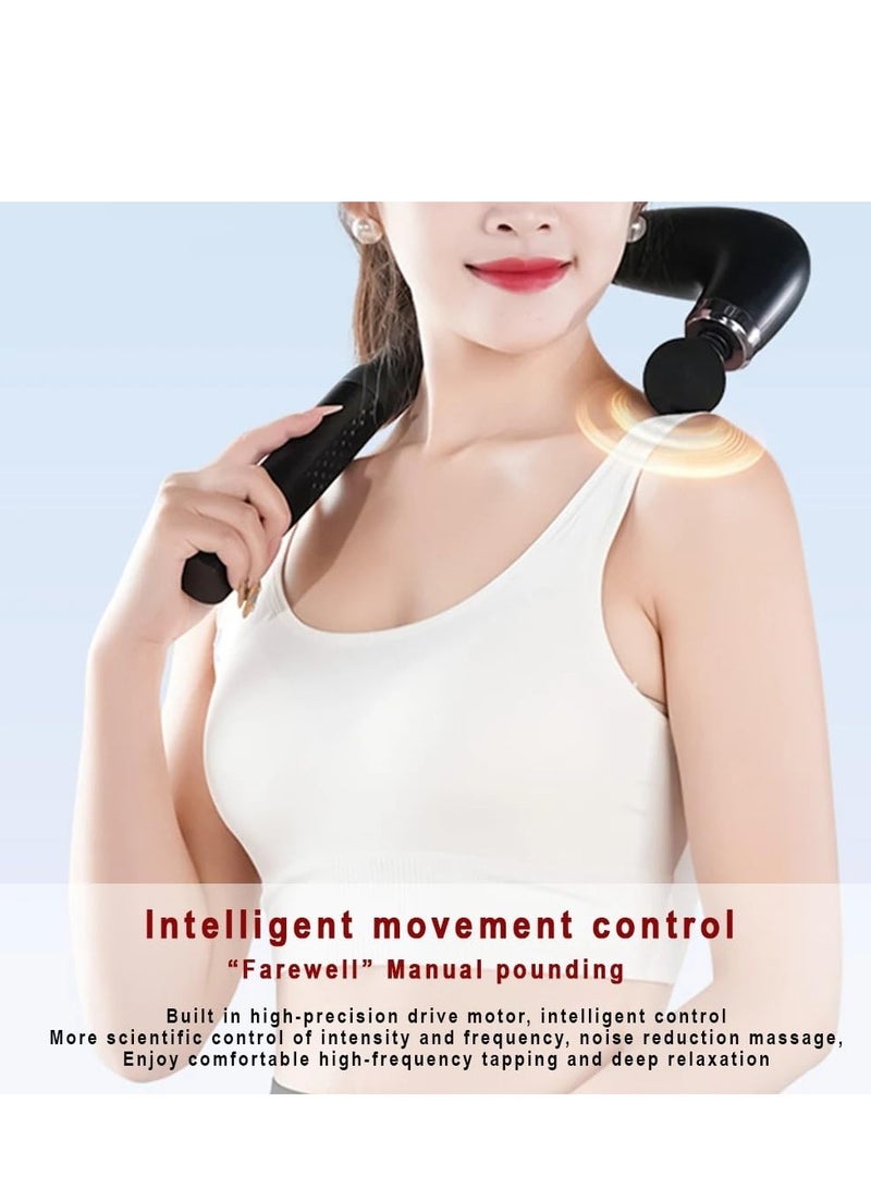 Fronnor Massage Gun with Extended Handle Revolutionary U-Shaped Back Massager for Pain Relief Deep Tissue Body Massager for Neck,Shoulder,Leg-Reach Every Muscle with Ease - Image 4