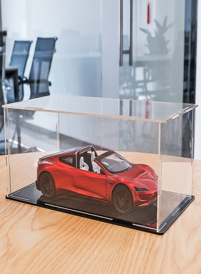 kivcmds Clear Acrylic Display Case for 1:24 Scale Model Car Dustproof Storage Shelves Showcase for Collectibles Toy Action Figures - Image 2