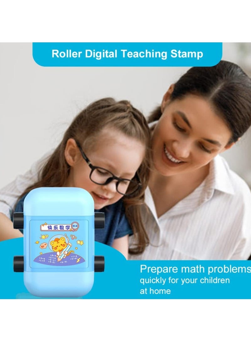 DubaiGallery Roller Digital Teaching Stamp for Addition Subtraction Multiplication Division Combination Exercise within 100 for Preschool Kindergarten Homeschool Supplies All Arithmetic - Image 2