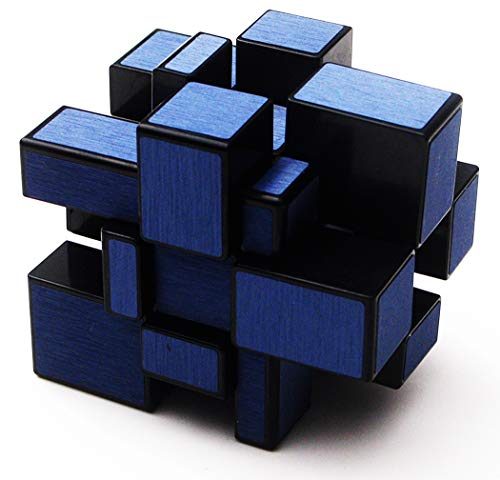 TANCH QIYI Mirror Speed Cube 3x3 Dysmorphism Magic Cube Puzzle Toy Blue - Image 1
