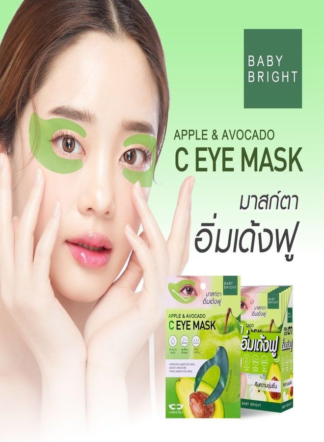 VIRAVIN HOUSEWARE Baby Bright Apple & Avocado C Eye Mask, Under Eye Hydrating Patches, Moisture Boosting and Firming, 1 Pair (2 Pieces) - Image 2