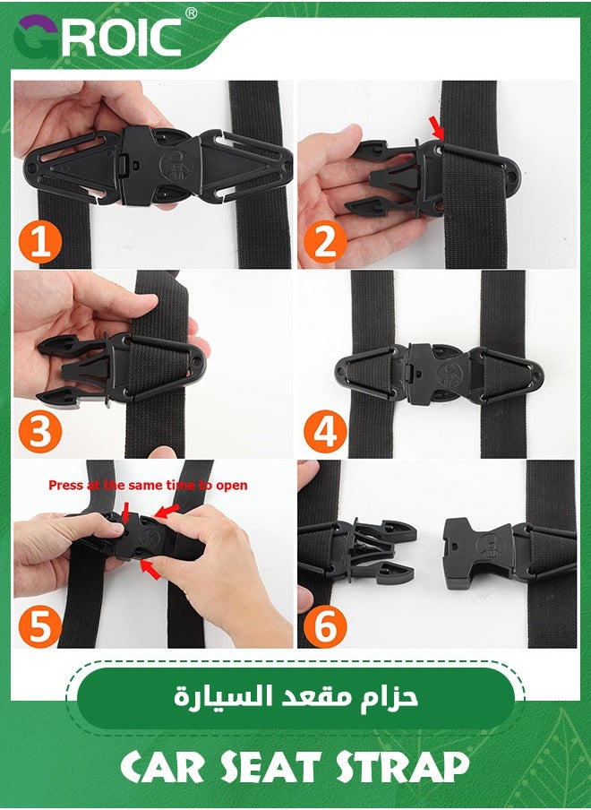 GROIC Escape Car Seat Safety Clip,Escape Baby Harness Chest Clip, Prevent Children/Kids Taking Their Arms Out of Child Car Seat/High Chairs/Strollers/Baby Reins  - Image 3