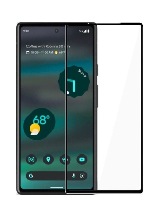 MARGOUN Google Pixel 6a Screen Protector Crystal Clear 9H Tempered Glass Scratch Resistant Full Coverage Film 6.1 inch Compatible with Pixel 6a 2022 Release Clear - Image 1