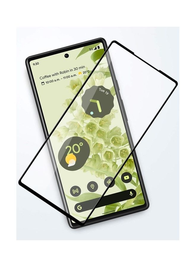 MARGOUN Google Pixel 6a Screen Protector Crystal Clear 9H Tempered Glass Scratch Resistant Full Coverage Film 6.1 inch Compatible with Pixel 6a 2022 Release Clear - Image 2
